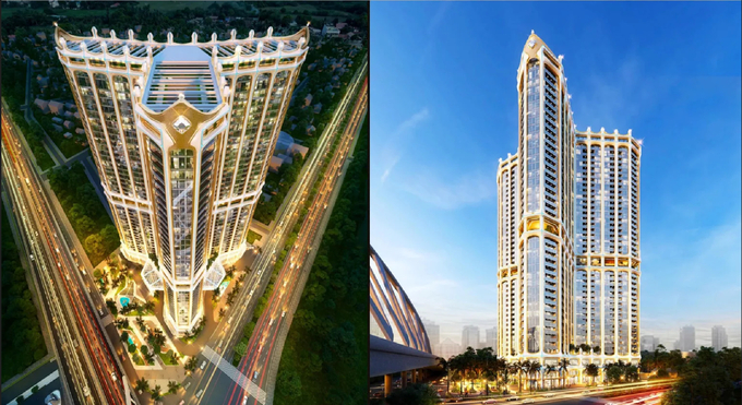 Golden Crown Hai Phong được vinh danh Dự án hạng sang có kiến trúc đẹp nhất Việt Nam năm 2023. Ảnh: DOJILAND.