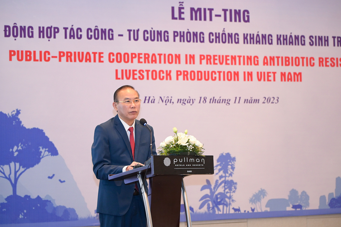 Deputy Minister Phung Duc Tien said that Vietnam is the first country in the Western Pacific region to develop a National Action Plan on Antibiotic Resistance (2013-2020 period). Photo: Tung Dinh. 