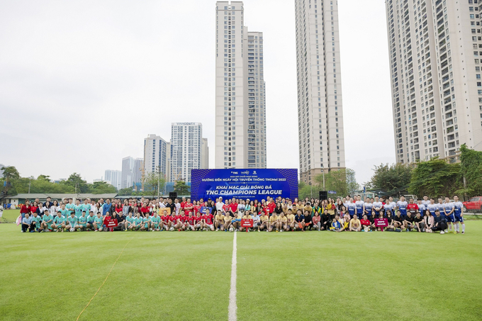 Giải bóng đá hướng đến Ngày hội Truyền thống năm nay của TNG Holdings Vietnam. Ảnh: TNG.