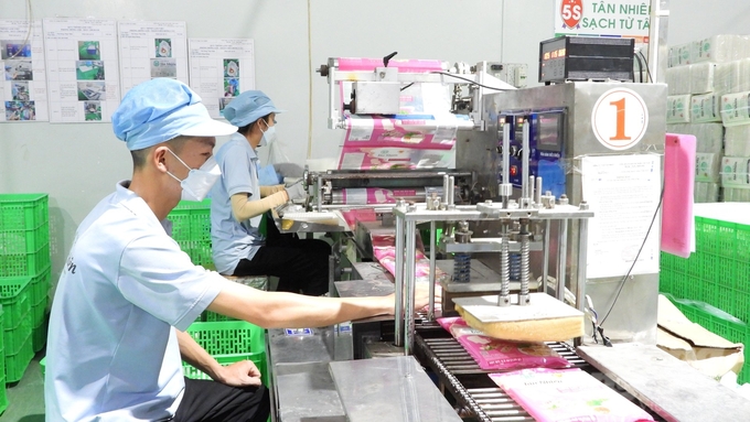 Nhờ ưu thế công nghệ, bánh tráng Tân Nhiên đạt chứng nhận FSSC 2200. Ảnh: Trần Trung.