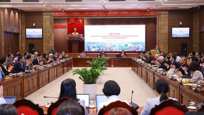 Toàn cảnh Hội thảo khoa học Quy hoạch Thủ đô Hà Nội thời kì 2021-2030, tầm nhìn đến 2050.