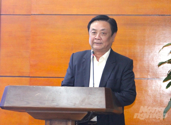 Theo Bộ trưởng Bộ NN-PTNT Lê Minh Hoan, muốn ngành thủy sản phát triển bền vững, gỡ được 'thẻ vàng' của EC cần sự chung tay của các bộ, ngành và địa phương. Ảnh: Trung Quân.