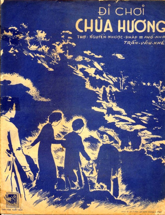 Bài thơ 'Chùa Hương' được Trần Văn Khê phổ nhạc thành ca khúc 'Đi chơi chùa Hương'.