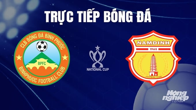 Trực tiếp bóng đá cúp Quốc gia 2023/24 giữa Bình Phước vs Nam Định hôm nay 26/11/2023
