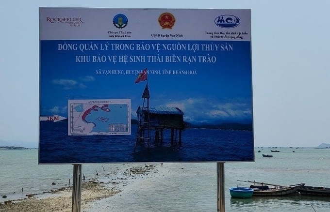 Thời gian qua, khu bảo vệ hệ sinh thái biển Rạn Trào đã được bảo vệ nghiêm ngặt. Ảnh: KS.