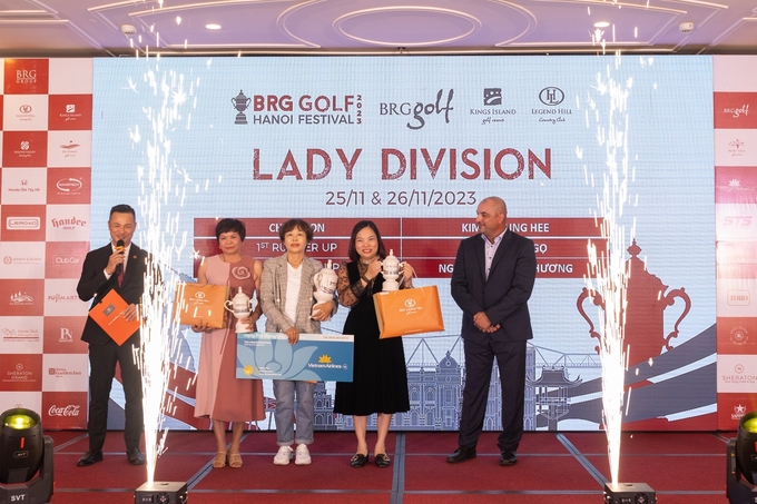 Các nữ gôn thủ xuất sắc nhất của 2023 BRG Golf Hanoi Festival. Ảnh: BRG.