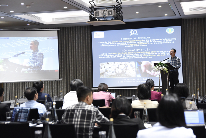 Ông Vũ Thanh Liêm, Phó Vụ trưởng Vụ Hợp tác quốc tế, Bộ NN-PTNT cho biết, Việt Nam mong muốn học hỏi các giải pháp để nâng cao sức khỏe đàn vật nuôi, tránh sử dụng kháng sinh trong chăn nuôi từ Pháp. 