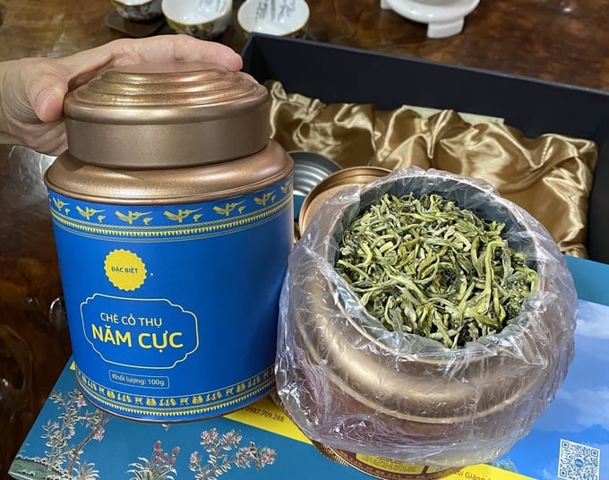 Five-star-certified ancient Shan Tuyet tea product of Suoi Giang commune. Photo: Thanh Tien.