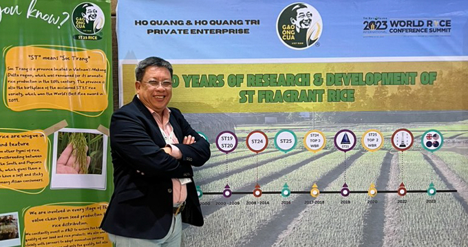 Phó Cục trưởng Cục Trồng trọt Lê Thanh Tùng đại diện Bộ NN-PTNT tham dự Hội nghị Thượng đỉnh Lúa gạo quốc tế 2023.