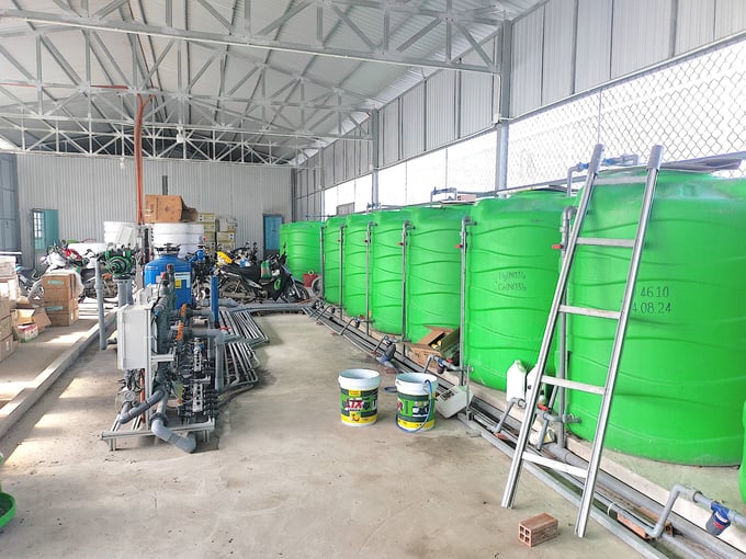 Israeli technology controls the greenhouse at the 620 Agriculture Joint Stock Company's fruit and vegetable project in Vinh Long. Photo: Minh Dam.