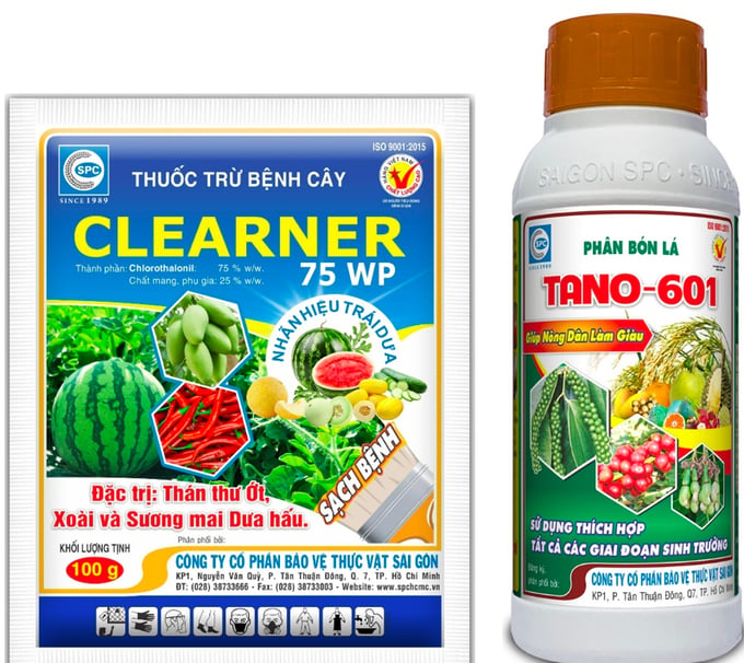 Các loại thuốc và phân sử dụng hiệu quả cho cây ớt của Công ty CP BVTV Sài Gòn - SPC.