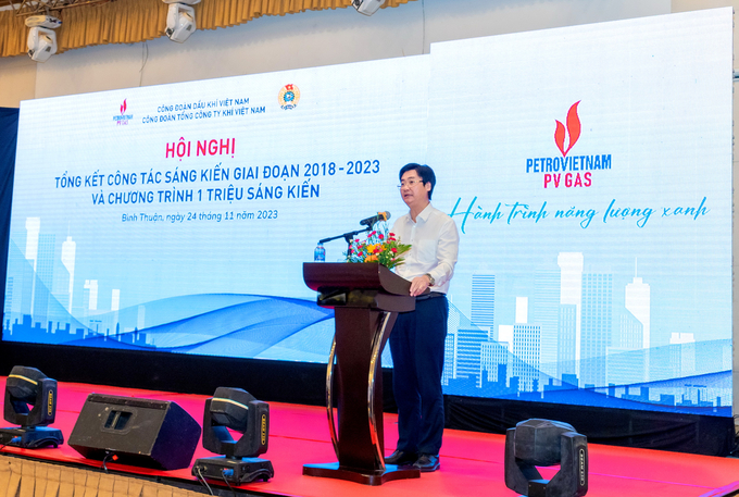 Ông Nguyễn Mạnh Kha, Phó Chủ tịch CĐ DKVN khẳng định sức sáng tạo PV GAS đã lan tỏa mạnh mẽ, tạo nên phong trào lao động sáng tạo tiêu biểu của ngành DKVN.