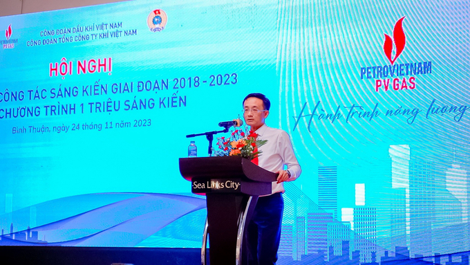 Ông Trần Nhật Huy, Phó Tổng Giám đốc, Chủ tịch Hội đồng KHCN PV GAS khẳng định Hội nghị có nội dung phong phú, đổi mới, thể hiện tinh thần nghiêm túc, trách nhiệm.