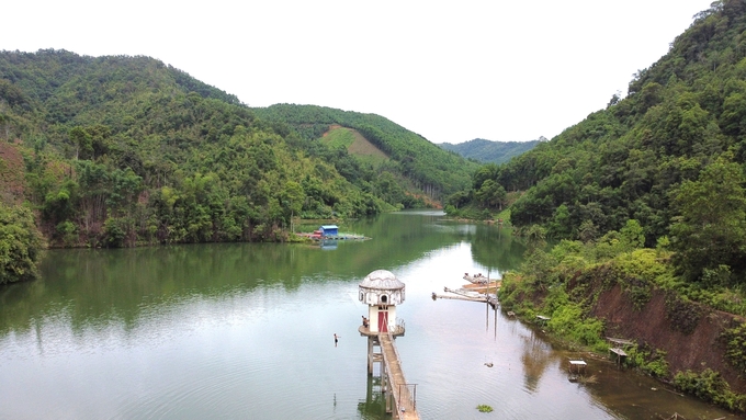 Công trình thủy lợi quy mô vừa và nhỏ phù hợp với địa hình, nhu cầu sử dụng nước ở huyện Na Rì. Ảnh: Ngọc Tú. 