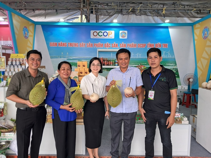 Tỉnh Bến Tre đẩy mạnh xúc tiến thương mại hỗ trợ quảng bá, tìm kiếm và mở rộng thị trường tiêu thụ trong và ngoài nước. Ảnh: HTX Nông nghiệp Tân Phú.