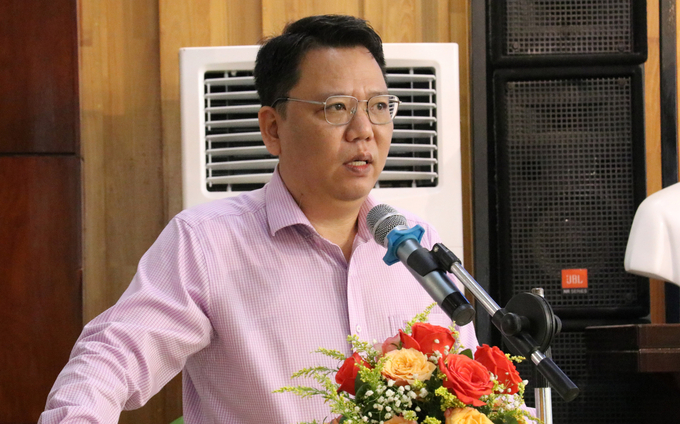 Mr. Ngo Xuan Nam, Deputy Director of Vietnam SPS, spoke at the conference. Photo: Quang Yen.