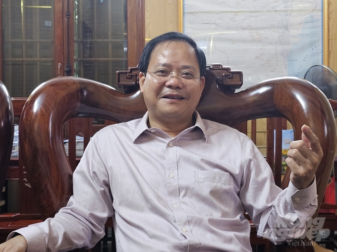 Ông Khương Bá Luận, Tổng Giám đốc Công ty TNHH Một thành viên Sông Chu. Ảnh: Quốc Toản.