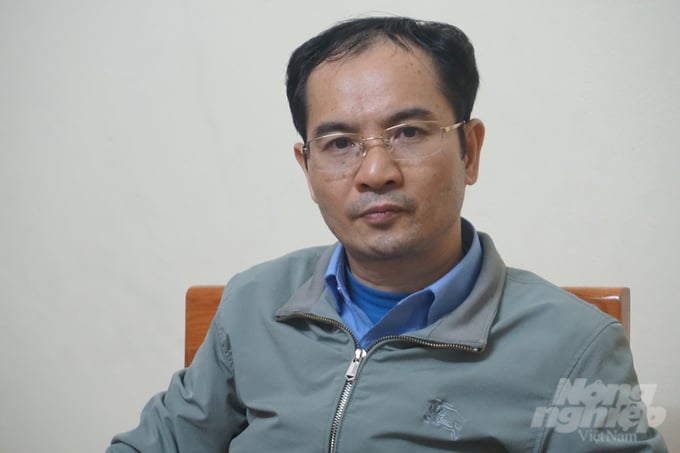 Ông Nguyễn Minh Hà, Giám đốc Chi nhánh thủy lợi Bái Thượng. Ảnh: Quốc Toản.