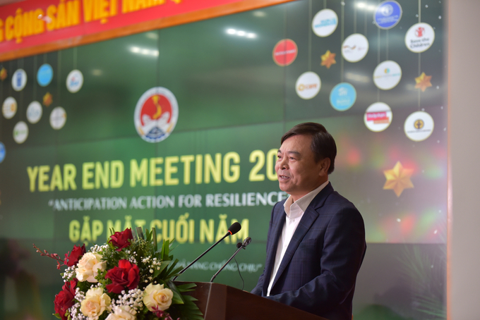  Deputy Minister Nguyen Hoang Hiep, emphasized that the current unpredictable weather demands more proactive attention and preparedness for the risks of change. Photo: Minh Phuc. 