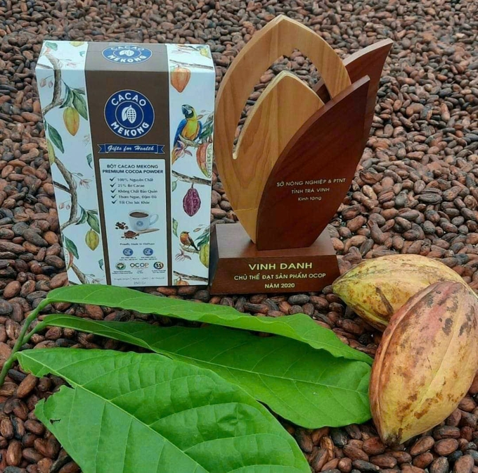 Cacao Mekong Company’s products have been present in the markets of the United States, South Korea, Cambodia, and Laos. Photo: Ho Thao.