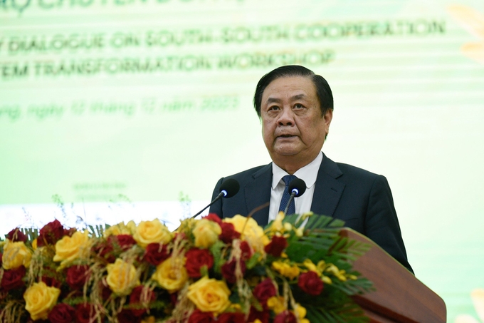 MARD Ministry Le Minh Hoan believes that the workshop would open up a more tightened series of South- South Cooperation between Vietnam and African countries, as well as the triangle cooperation between Vietnam, international partners and Africa. Photo: Quynh Chi. 
