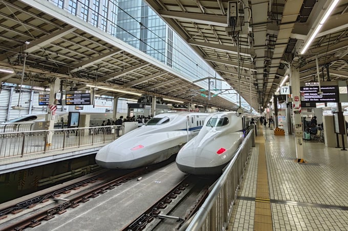 Hệ thống đường sắt cao tốc shinkansen của Nhật Bản. Ảnh: Tùng Đinh.