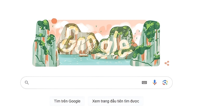 Google Doodles hôm nay 17/12/2023: Tôn vinh Vịnh Hạ Long