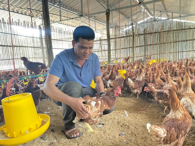 Mô hình chăn nuôi gà theo hướng an toàn sinh học của người dân xã Bắc Quỳnh, huyện Bắc Sơn, Lạng Sơn. Ảnh: Nguyễn Thành.