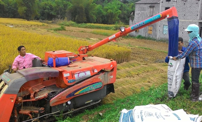 Cơ giới hoá trong sản xuất nông nghiệp tại huyện Phú Bình, tỉnh Thái Nguyên. Ảnh: Phạm Hiếu.