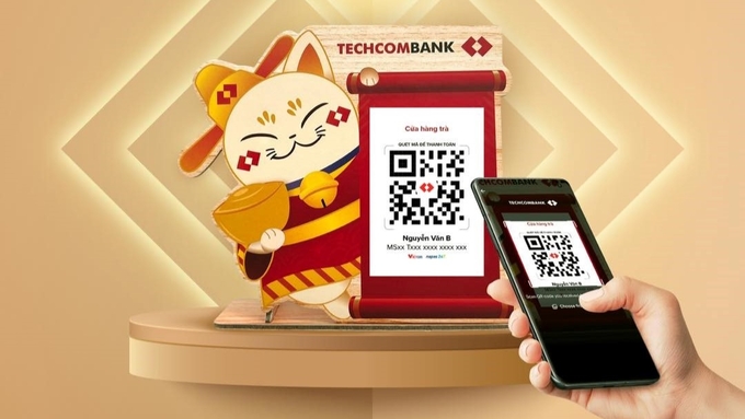 Techcombank ứng dụng tài khoản định danh (virtual account) để phân tách dòng tiền giữa từng cửa hàng, giữa cửa hàng và dòng tiền chung. Ảnh: Techcombank.
