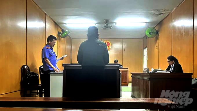 Phiên tòa xét xử bị cáo Kim Thanh Hạnh. Ảnh: CTV.