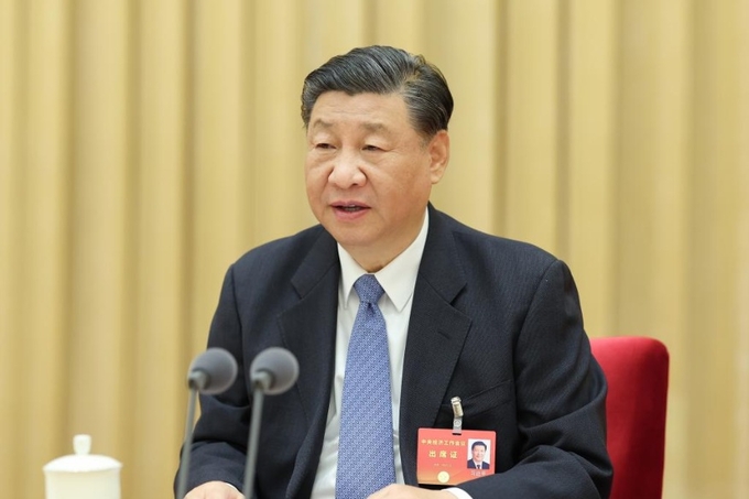Chủ tịch Trung Quốc Tập Cận Bình phát biểu tại hội nghị. Ảnh: Tân Hoa Xã.