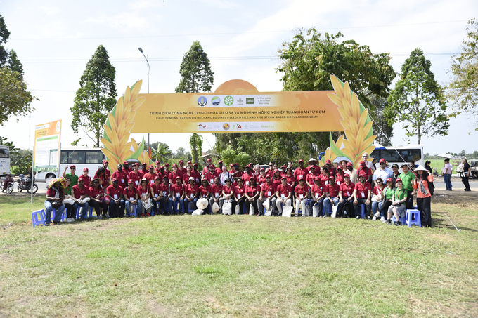 International delegates attending the International Festival of Vietnam Rice Industry - Hau Giang 2023. Photo: Quynh Chi.