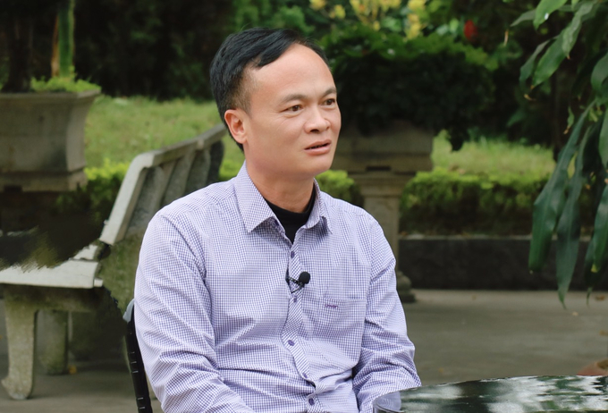 Ông Nguyễn Hoàng Nguyên, Giám đốc Công ty TNHH MTV Gà giống Dabaco: Tiêu chí làm gà thịt ngon là ưu tiên số 1 của Dabaco. Ảnh: Phương Thảo.