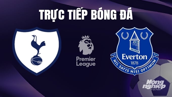 Trực tiếp bóng đá Ngoại hạng Anh giữa Tottenham vs Everton hôm nay 23/12/2023