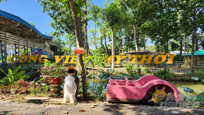 Công viên Mỹ Thới tọa lạc tại phường Mỹ Thới, TP Long Xuyên, tỉnh An Giang có quy mô khoảng 2ha. Ảnh: Kim Anh.