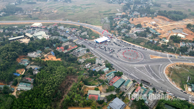 Tuyến đường cao tốc Tuyên Quang - Phú Thọ  - Ảnh: Báo Tuyên Quang.