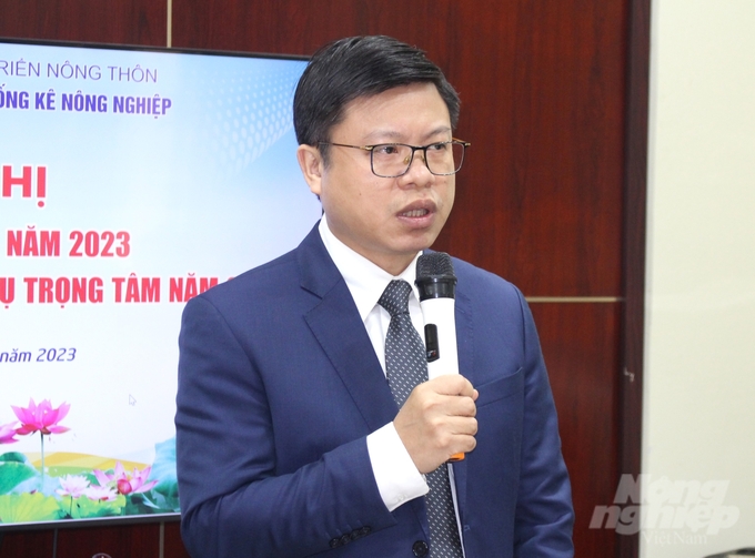 Theo ông Nguyễn Quốc Toản, Giám đốc Trung tâm Chuyển đổi số và Thống kê nông nghiệp, năm 2024, trung tâm tiếp tục thực hiện có hiệu quả các nhiệm vụ của cơ quan thường trực về chuyển đổi số của Bộ. Ảnh: Trung Quân.
