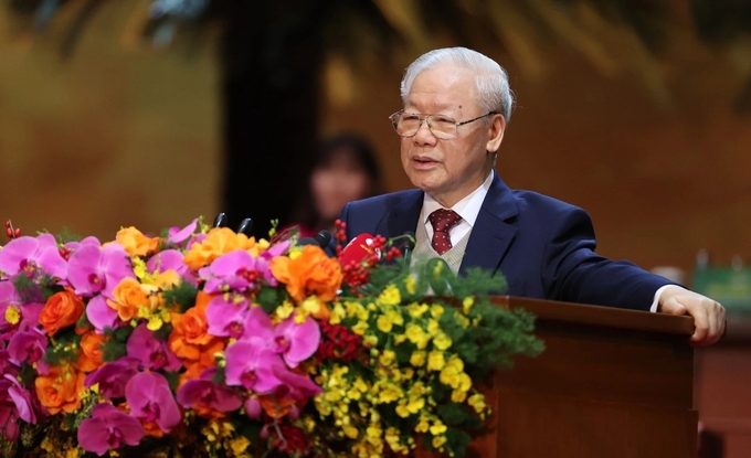 Tổng Bí thư Nguyễn Phú Trọng phát biểu chỉ đạo tại lễ khai mạc sáng 26/12.