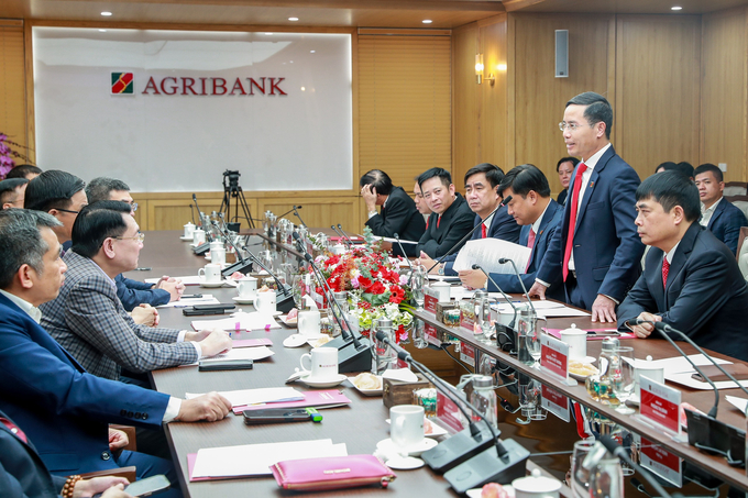 Ông Phạm Đức Ấn - Chủ tịch HĐTV Agribank nói, Agribank hi vọng sẽ cung cấp giải pháp tài chính và sản phẩm dịch vụ ngân hàng phù hợp đến PVN.