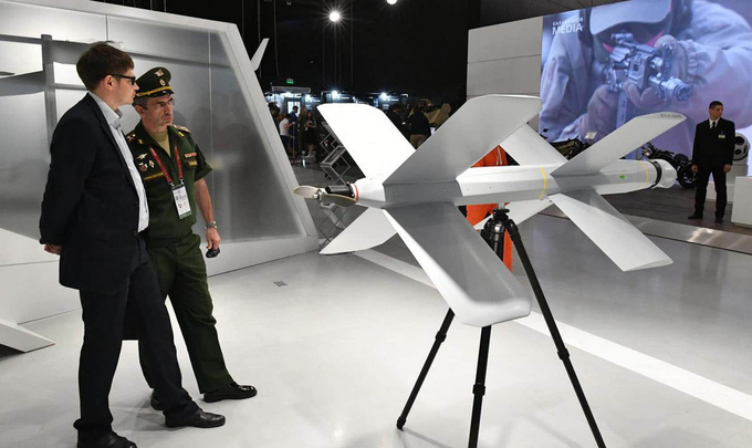 Máy bay không người lái (UAV) Lancet của Nga. Ảnh: Sputnik.