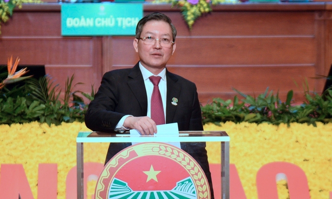 Ông Lương Quốc Đoàn tái đắc cử chức Chủ tịch Trung ương Hội Nông dân Việt Nam. 