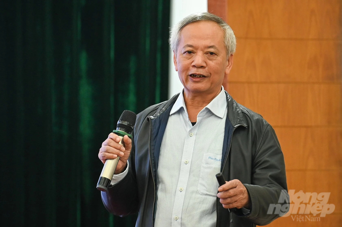 Ông Trần Xuân Định, Tổng Thư ký Hiệp hội Thương mại Giống cây trồng Việt Nam. Ảnh: Quỳnh Chi.
