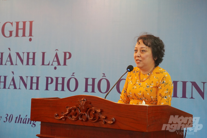 Bà Phạm Khánh Phong Lan, Giám đốc Sở An toàn thực phẩm TP.HCM. Ảnh: Nguyễn Thủy.