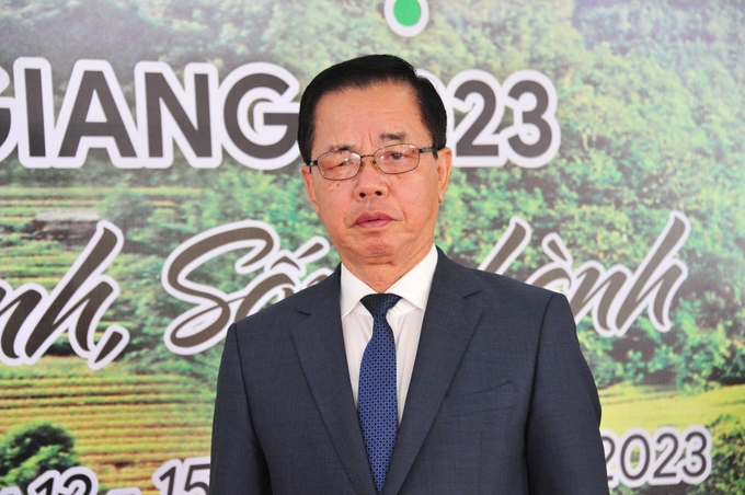 Ông Trần Mạnh Báo, Chủ tịch HĐQT, Tổng Giám đốc ThaiBinh Seed cho biết, trong chiến lược phát triển của ThaiBinh Seed đến năm 2030, tầm nhìn 2040, lúa gạo và giống cây trồng vẫn là hướng chủ lực. Ảnh: Hoàng Vũ.