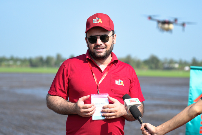 Tiến sĩ Murat Sartas, chuyên gia về đổi mới sáng tạo trong nông nghiệp. Ảnh: Quỳnh Chi.