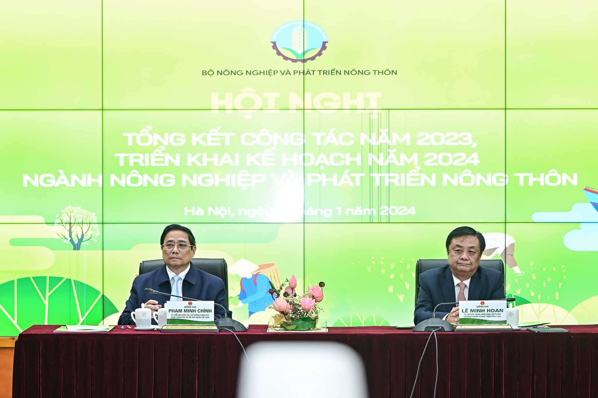 Thủ tướng Phạm Minh Chính dự và chủ trì Hội nghị tổng kết công tác năm 2023, triển khai nhiệm vụ 2024 của ngành nông nghiệp và phát triển nông thôn.