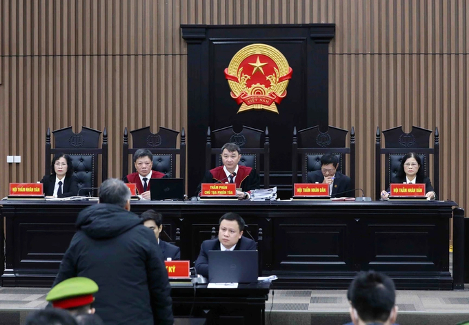 Thẩm phán Trần Nam Hà - Chủ tọa phiên toà sơ thẩm vụ Việt Á. Ảnh: TTXVN.