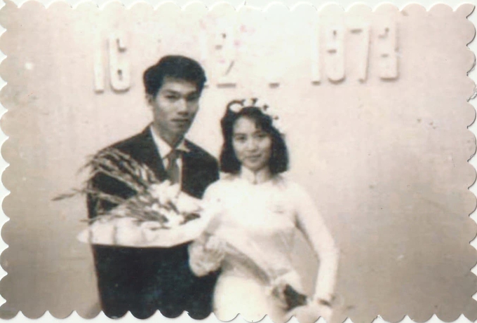 Đôi uyên ương Trần Tiến - Bích Ngà tổ chức đám cưới cách đây 50 năm. 