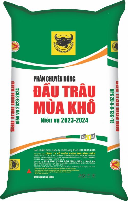 Phân bón Đầu Trâu mùa khô giúp cây trồng cho năng suất, chất lượng cao.